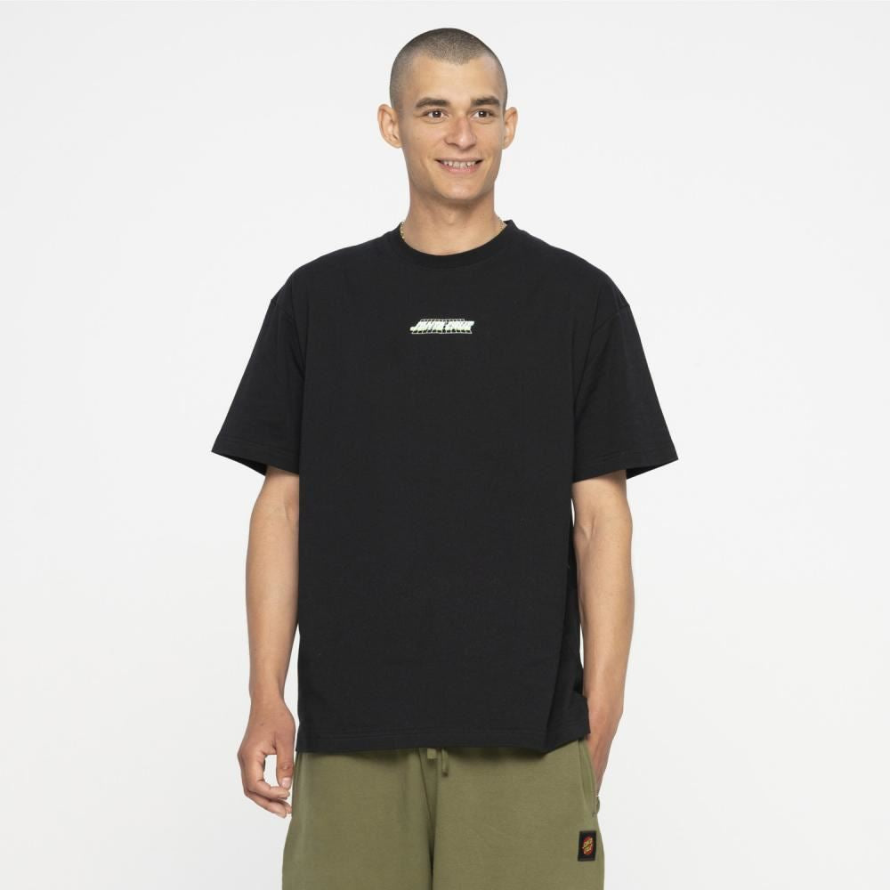 Santa Cruz T Shirt Realm Dot T Shirt Black Skatewarehouse