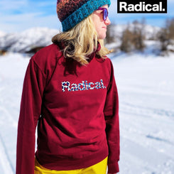 Radical. Welcome To The Jungle Unisex Sweatshirt - Burgundy