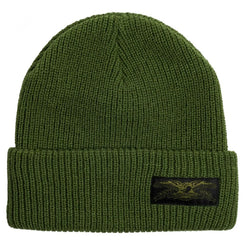 Antihero Beanie Stock Eagle Label Olive / Black - O/S