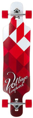 Voltage DT White / Red Complete Longboard - 39.0"