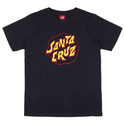 Santa Cruz Youth T-Shirt Youth Fever Dream Dot - Black