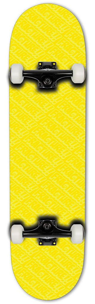 Fracture All Over Comic Yellow Complete Skateboard 7.75" - Skatewarehouse.co.uk