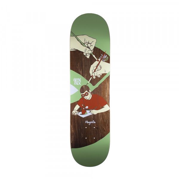 Magenta Glen Fox Extravision  Skateboard Deck - 8.25"