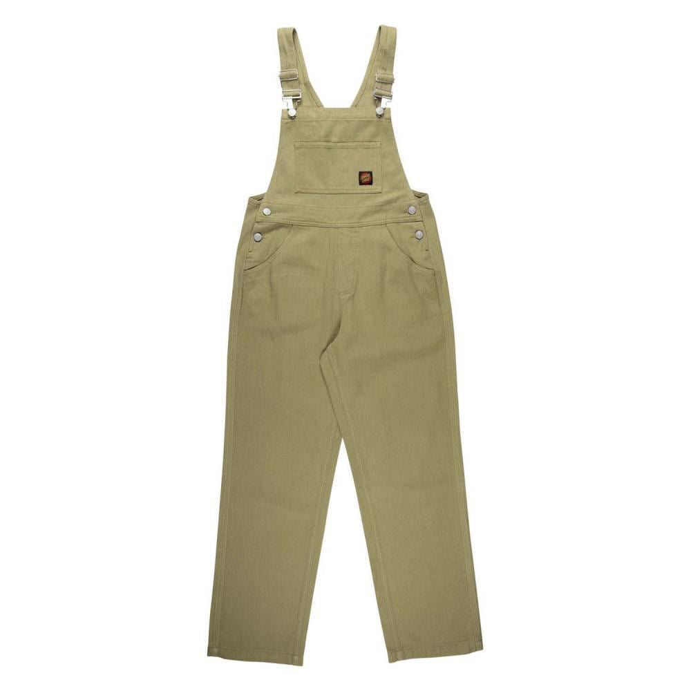 Santa Cruz Womens Pant Classic Label Dungarees - Light Khaki