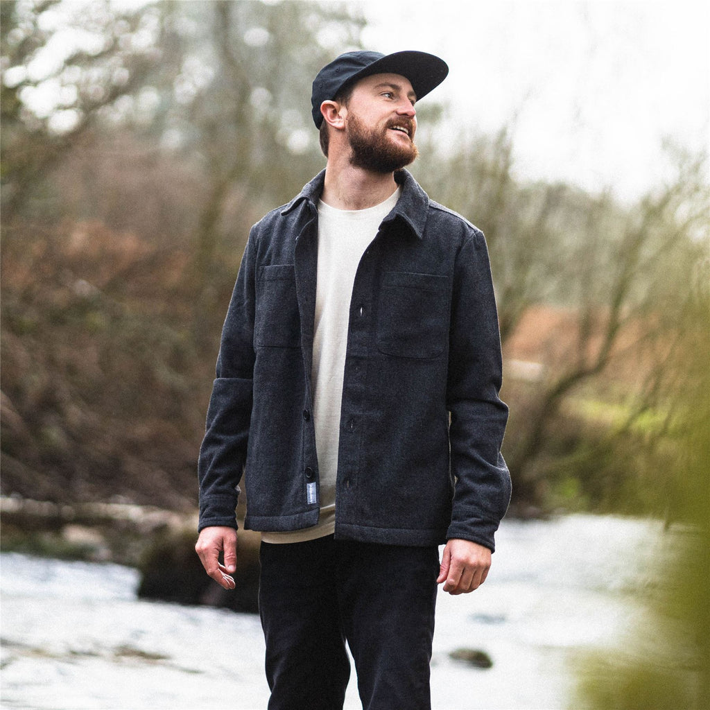 Dewerstone Dart Recycled Overshirt - Slate