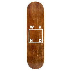 WKND White Logo On Veneer Skateboard Deck - 8.6"