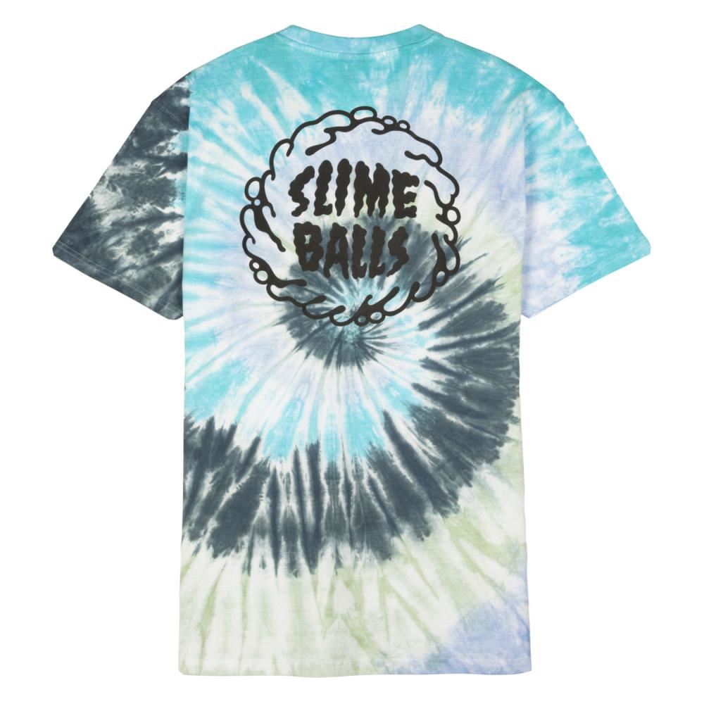 Santa Cruz T-Shirt Mono Splat T-Shirt - Glacier - Skatewarehouse.co.uk