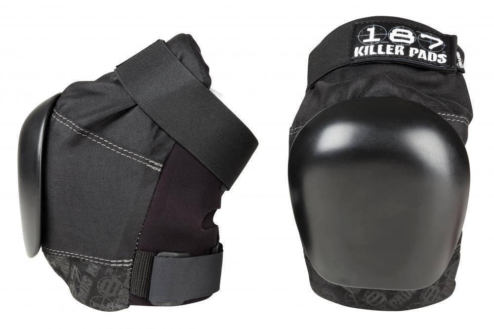 187 Killer Pads Pro Knee - Black / Black - Skatewarehouse.co.uk