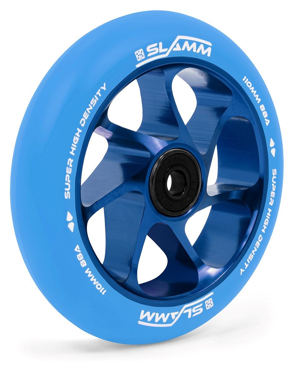 Slamm 110mm Team Wheels - Blue / Blue - 110mm | Skatewarehouse.co.uk