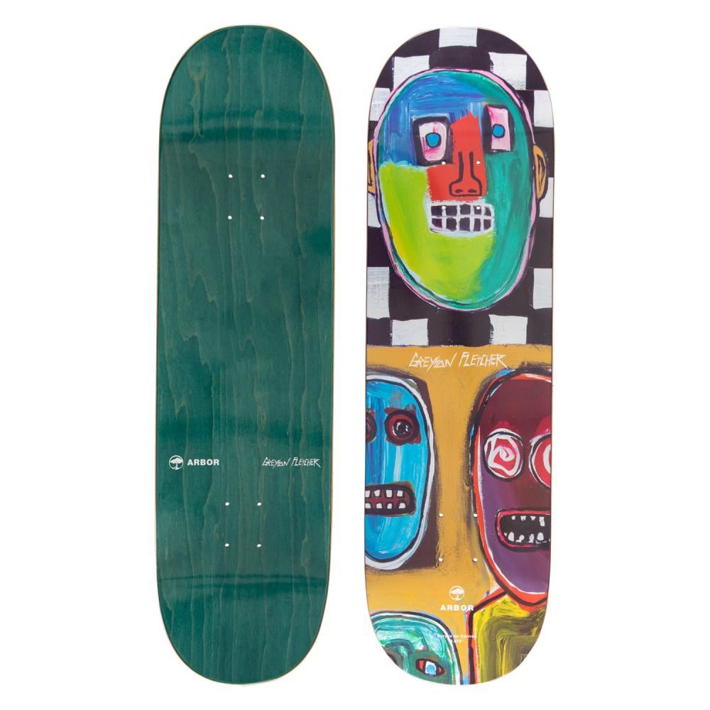 Arbor Greyson 8.875 Checker Skateboard Deck - 8.875"