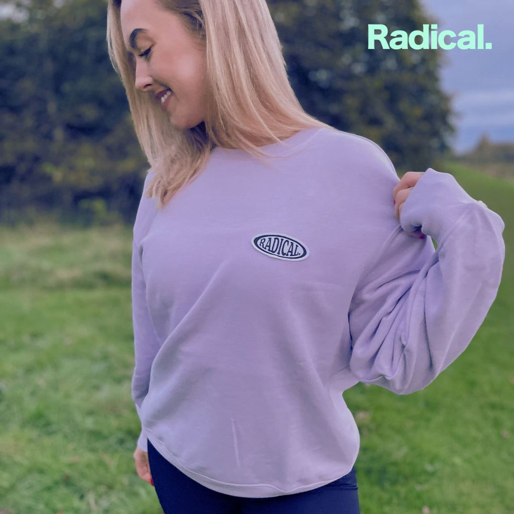 Radical. Logo Patch Unisex Sweatshirt - Lilac