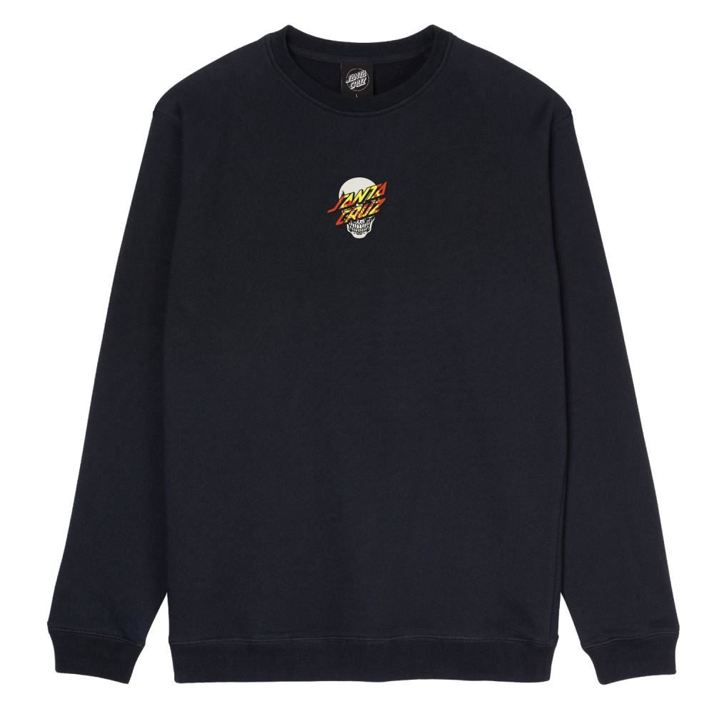 Santa Cruz Crew Dressen Skull Dot Front - Black - Skatewarehouse.co.uk