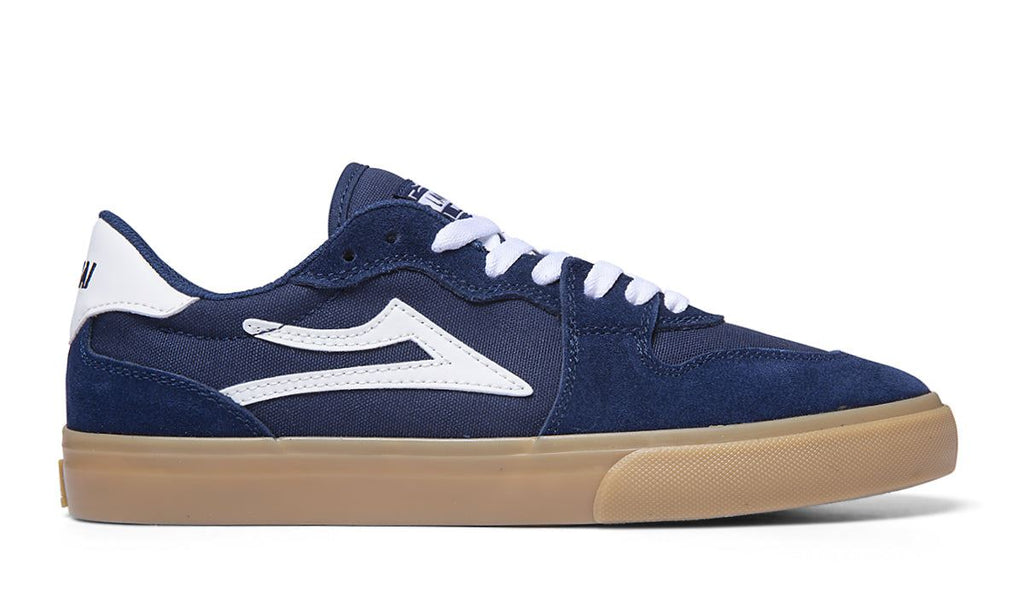 Lakai York Skate Shoes - Navy/Gum