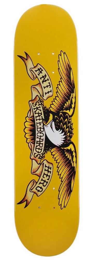 Anti Hero Classic Eagle Mini Skateboard Deck - 7.3" - Skatewarehouse.co.uk