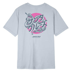 Santa Cruz Womens T-Shirt Serpent Japanese Dot - Sea Ice