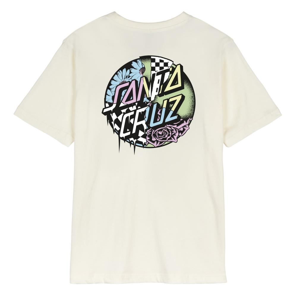 Santa Cruz Women's T-Shirt Fusion Dot Pop T-Shirt - Off White - Skatewarehouse.co.uk