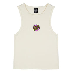 Santa Cruz Womens Vest Other Dot Emb Tank - Off White