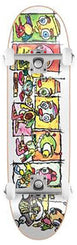 New Deal ND Knigge Skypod Slick R7 White x Venom Custom Complete Skateboard - 8.38"