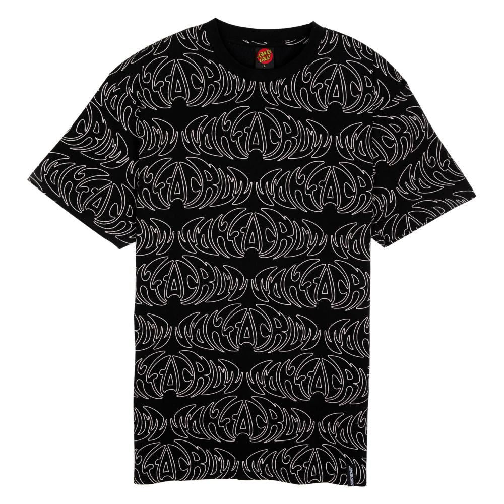 Santa Cruz T-Shirt Ultra Strip Repeat - Black