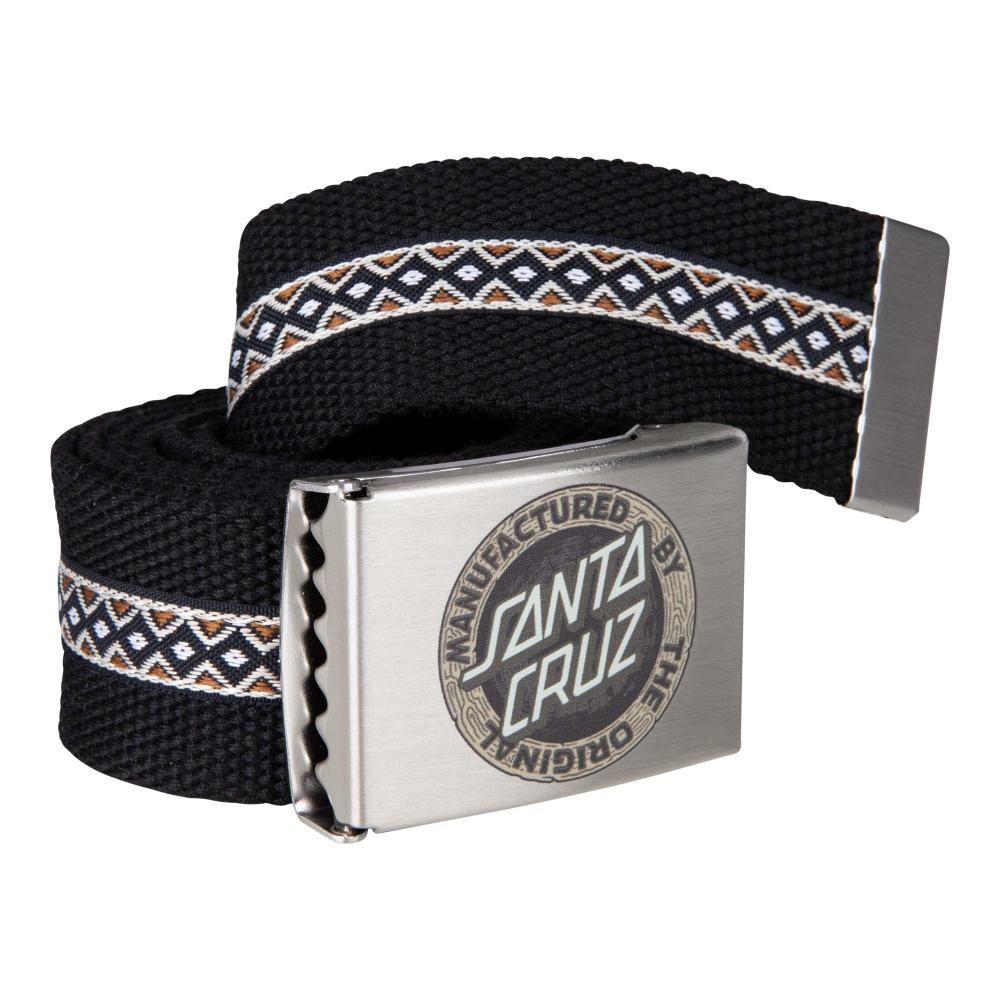 Santa Cruz Belt Carved MFG Belt Black - O/S
