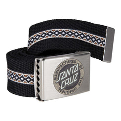 Santa Cruz Belt Carved MFG Belt Black - O/S