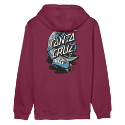 Santa Cruz Hood Crescent Bone Hand Hood - Burgundy