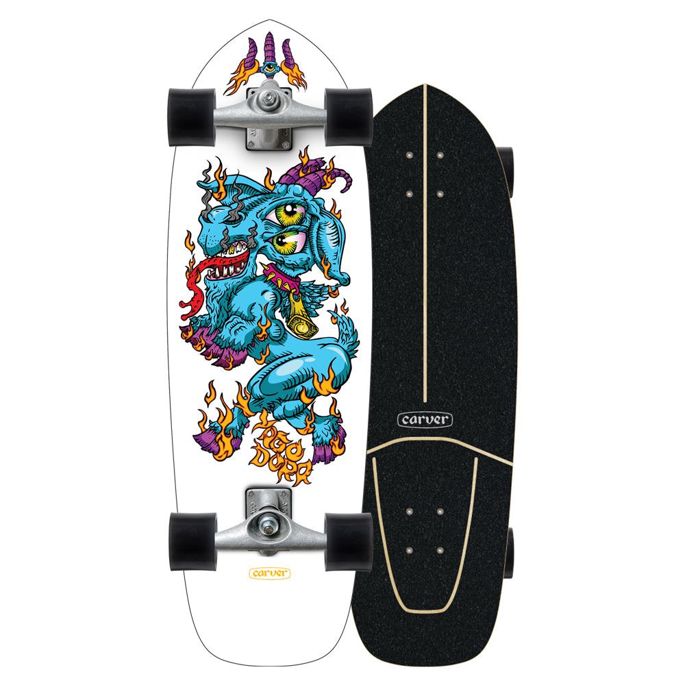 Carver Yago Dora Fire Goat Surfskate Cruiser Skateboard CX - 9.75" x 30.75" WB 16.75" - Skatewarehouse.co.uk