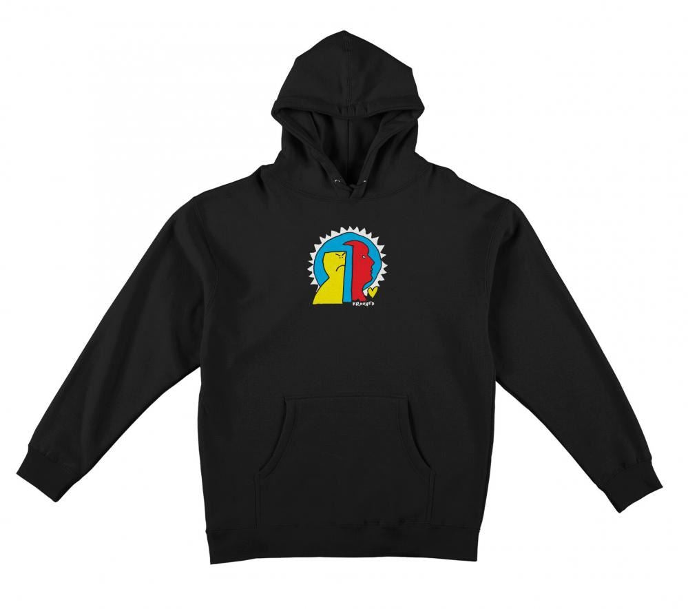 Krooked Hoody Mad Back Fill - Black