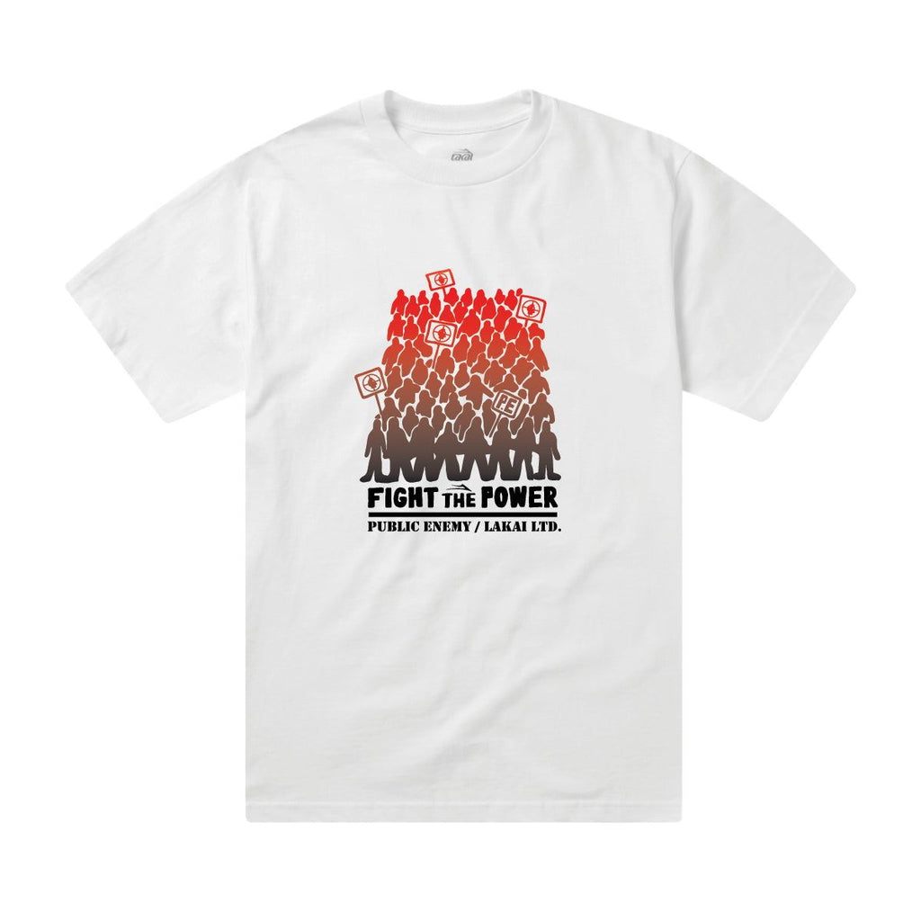 Lakai x Public Enemy Fight the Power Tee White