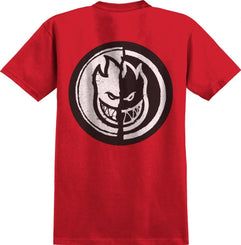 Spitfire T-Shirt Yin Yang - Red / Black / White