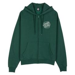 Santa Cruz Womens Zip Hood Fever Dream Mono Dot - Emerald