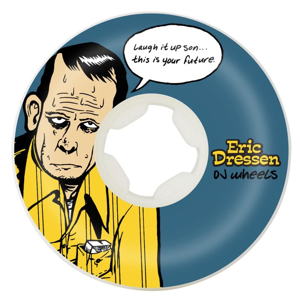 OJ Skateboard Wheels Eric Dressen Laught It Up 99a - Blue / Yellow