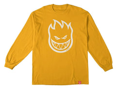 Spitfire L/S T-Shirt Bighead - Gold / White