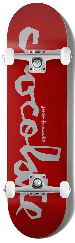 Chocolate Reflective Chunk Jesus Fernandez x Venom Custom Complete Skateboard - 8.375"
