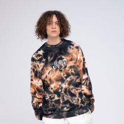 Santa Cruz Crew Journey Knit Crew - Black / Brown Tie Dye