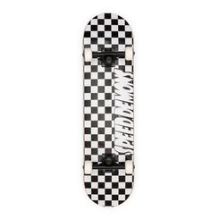 Speed Demons Checkers Complete Skateboard Black/White 8"