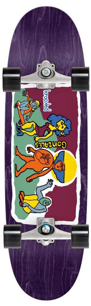 Krooked Gonz Stroll x Carver Custom Surf Skate Skateboard CX - 9.1" x 32.0"