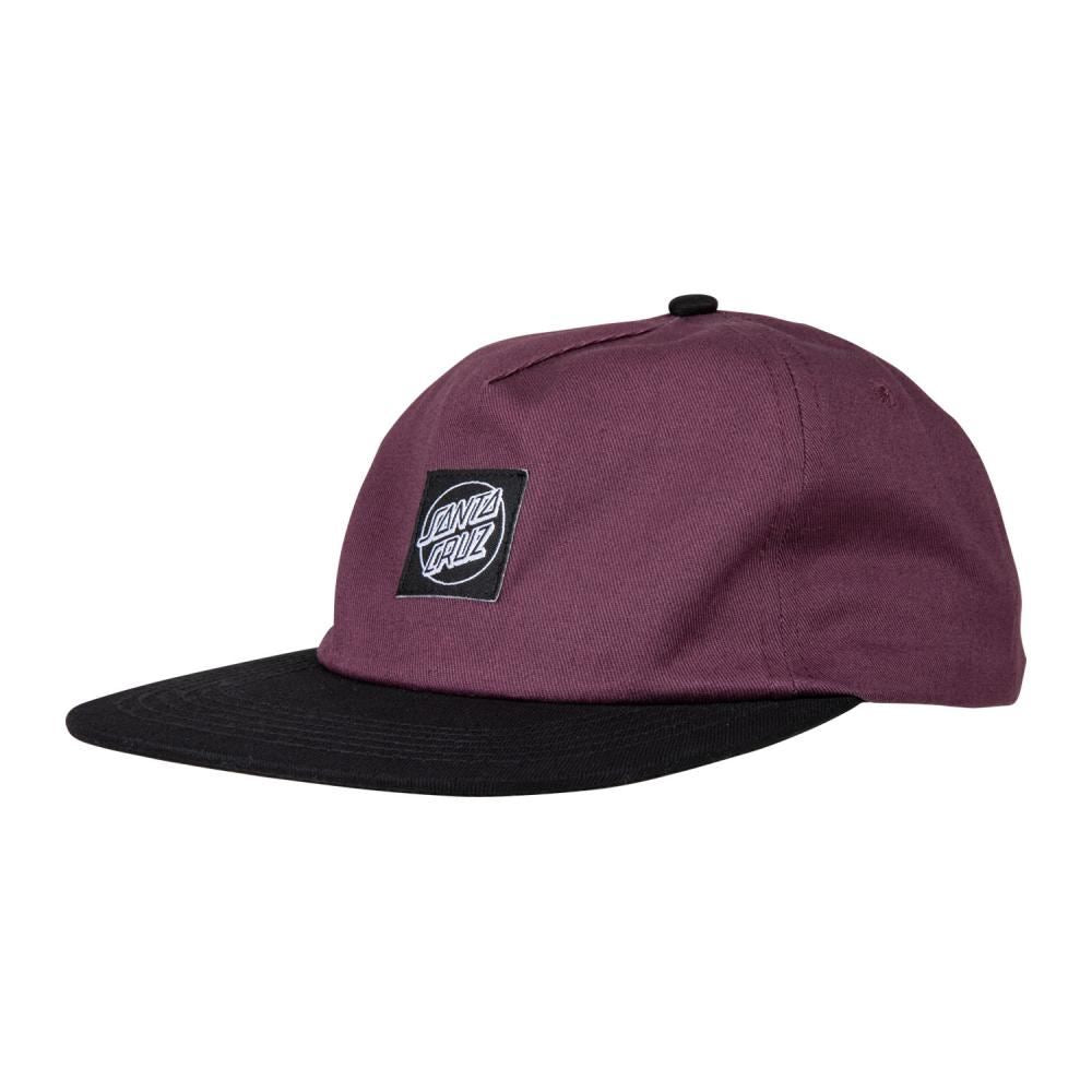 Santa Cruz Cap Opus Dot Label Purple - O/S - Skatewarehouse.co.uk