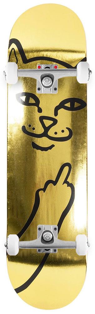 Rip N Dip Lord Nermal (Gold) x Venom Custom Complete Skateboard - 8.5"