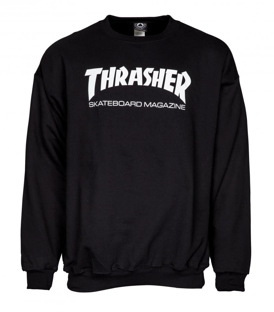 Thrasher Crew Skate Mag - Black - Skatewarehouse.co.uk