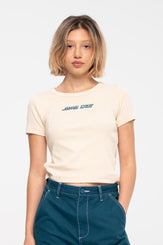 Santa Cruz Womens T-Shirt Obscure Strip T-Shirt - Birch