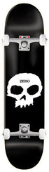 Zero Skateboard Single Skull Black White x Venom Custom Complete Skateboard - 7.5"