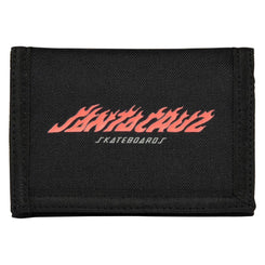 Santa Cruz Wallet Flame Strip Black - O/S