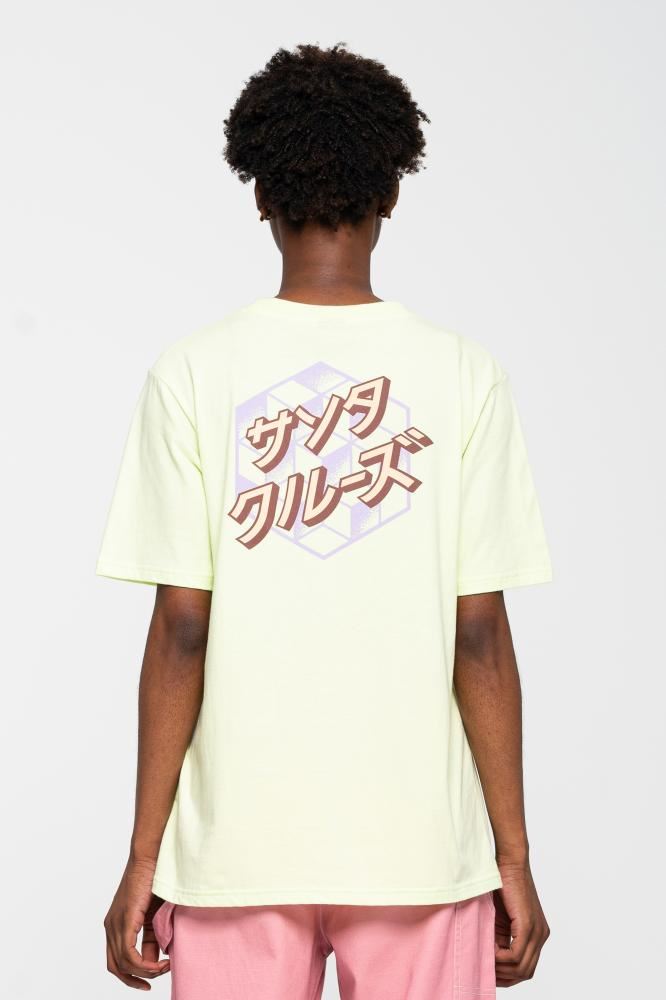 Santa Cruz Womens T-Shirt Japanese Optical Dot T-Shirt - Aloe Green