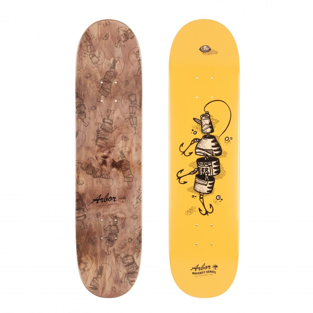 Arbor Whiskey Upcycle Skateboard Deck - 7.75" - Skatewarehouse.co.uk