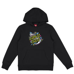 Santa Cruz Youth Hood Youth Shark Dot Front - Black