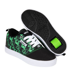 Heelys x Minecraft Pro 20 Prints MMC  - Black / Green - Skatewarehouse.co.uk