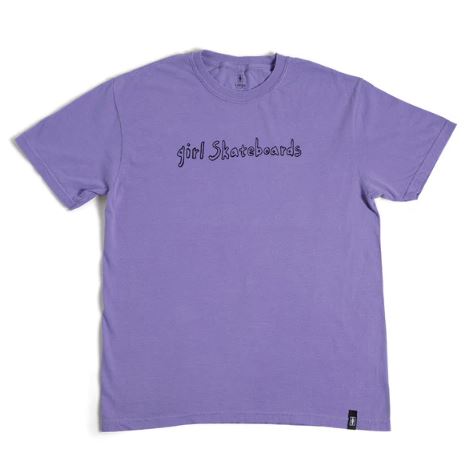 Girl Hand Script Tee Lavender