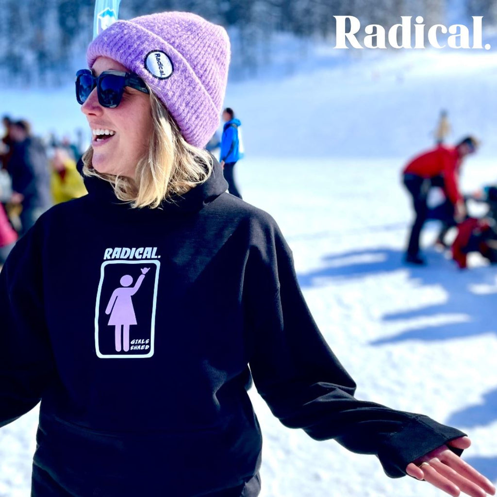 Radical. GIRLS SHRED Hoodie, unisex - Black