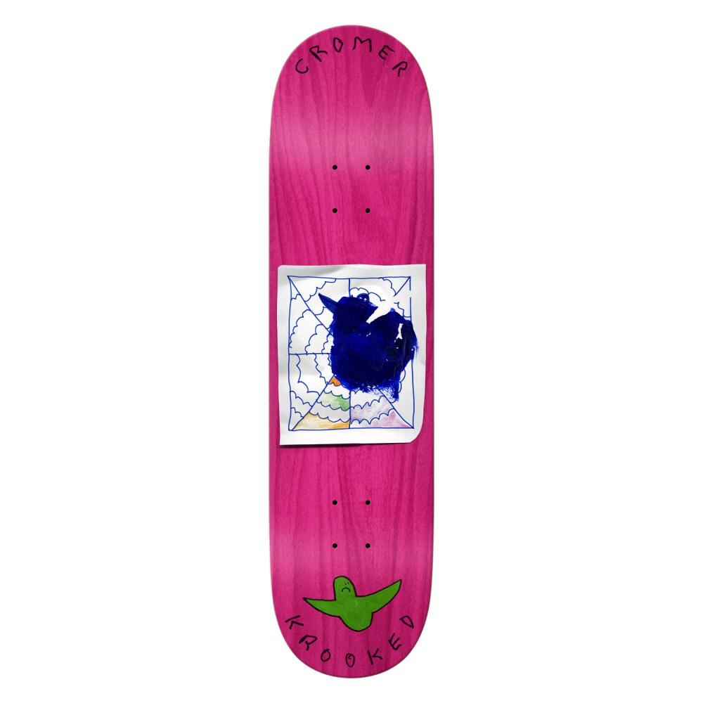 Krooked s Cromer Redacted Skateboard Deck - 8.06"